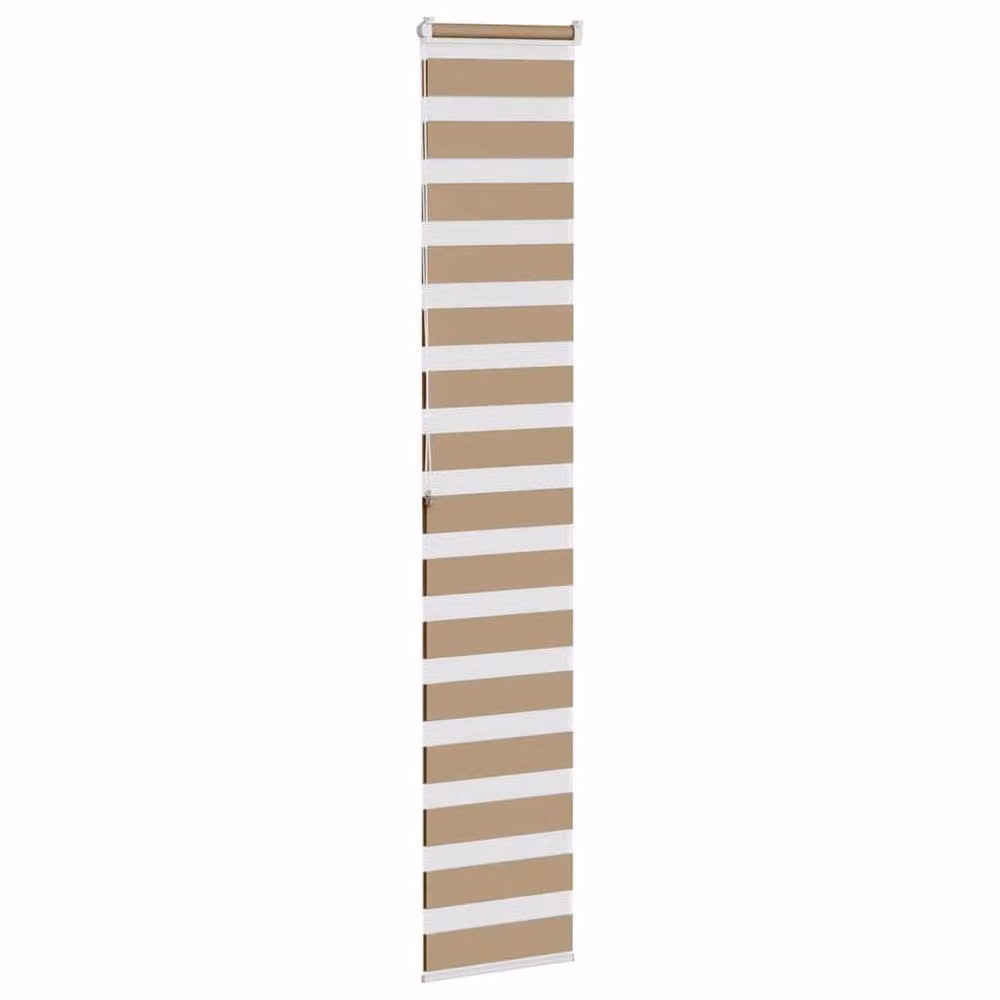 Berkfield Home Elegant Zebra Blind in Sand and Brown, W: 40 cm, H: 200 cm – 2