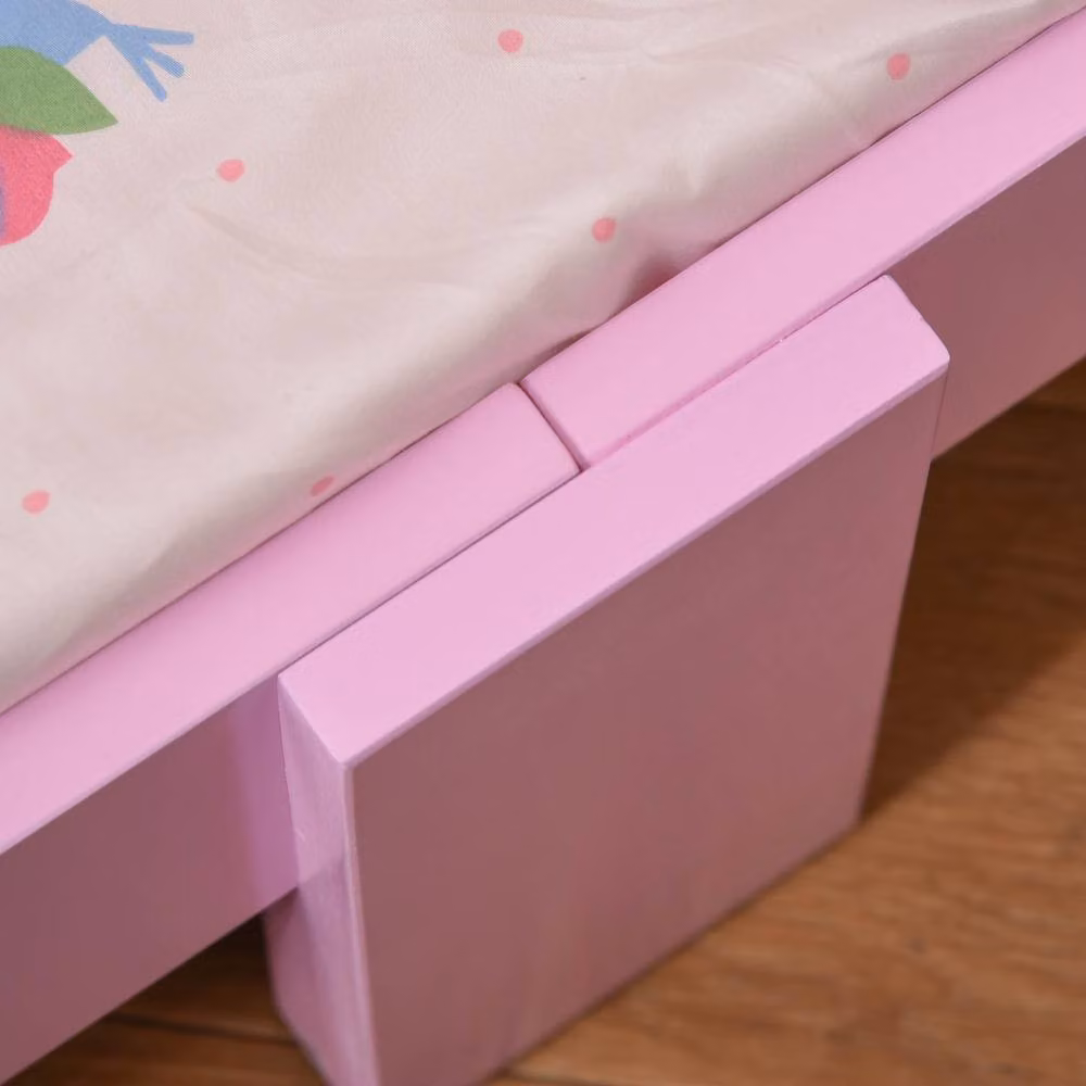 STILVORA Junior Bed Frame with Drawers in Pink, W/D/H: 140 x 70 cm – 3