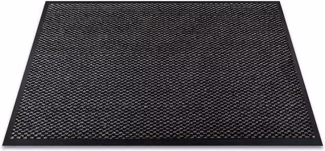 RugsX Texas 4905 Grey Weatherproof Polypropylene Doormat, W: 50 cm, D: 80 cm – 1
