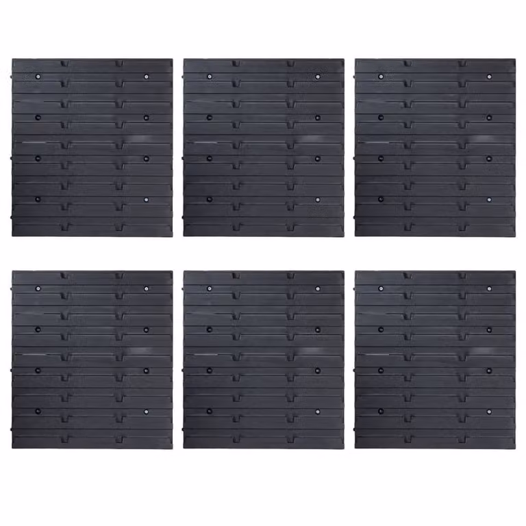 Berkfield Home 103 Piece Stackable Storage Bin Kit with Wall Panels in Red and Black