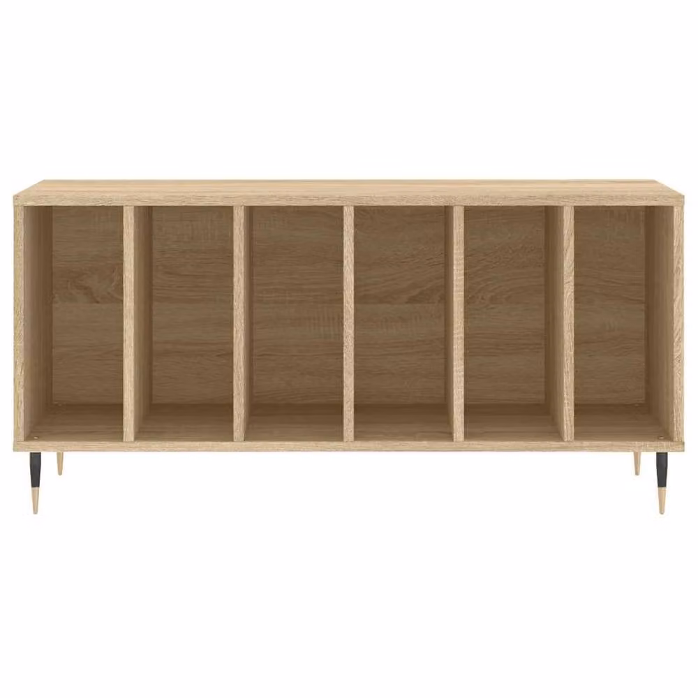 Berkfield Home Record Cabinet in Sonoma Oak, W/D/H: 100 x 38 x 48 cm