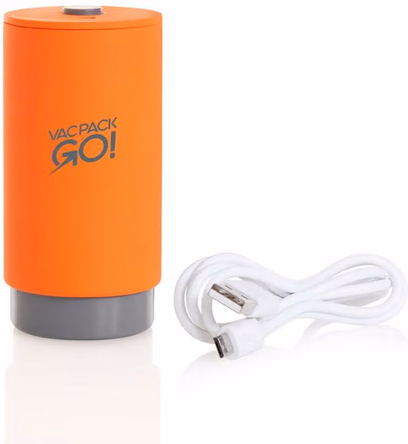 JML Vac Pack Go Travel Vacuum Storage Bags with USB Air Pump, Orange, 4 Pack – 2