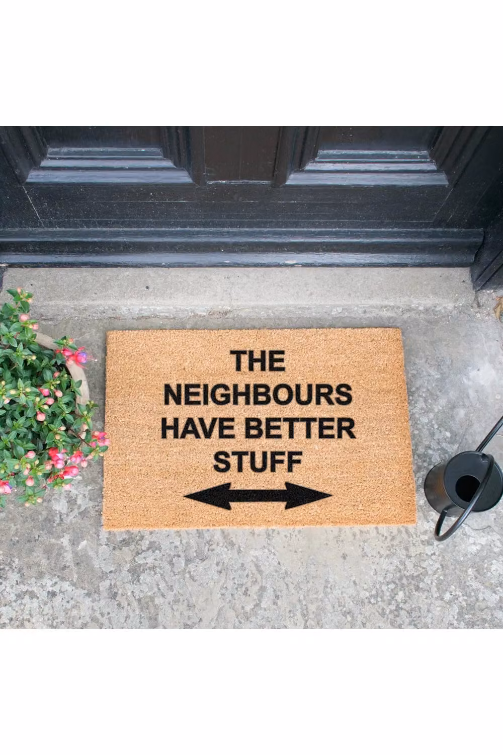 Artsy Mats Neighbours Have Better Stuff Doormat in Black, W/D: 60 x 40 cm – 3