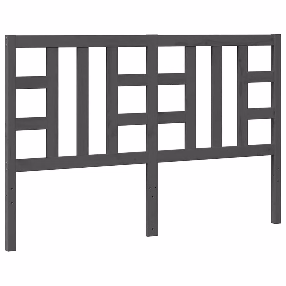 Berkfield Home Beautiful Bed Headboard in Grey Solid Pine Wood, W: 166 cm, D: 4 cm, H: 100 cm – 2