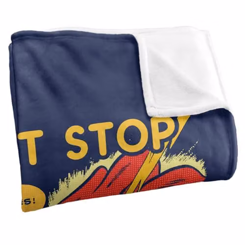 Warner Bros. Superman It Tickles Super Soft Fleece Throw Blanket for Children, Multicolour – 2