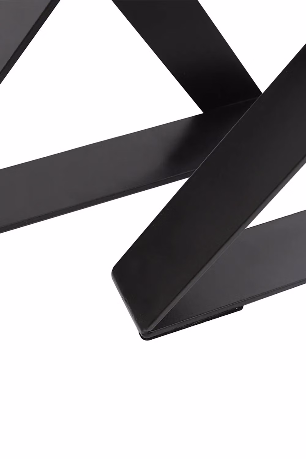 Living and Home Industrial Heavy Duty X Shape Iron Table Legs in Black, W/D/H: 40 x 5 x 30 cm – 5
