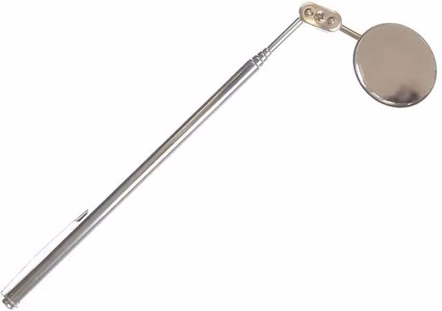Bluespot Tools Swivel Telescopic Inspection Mirror 180-635mm in Silver and Bronze