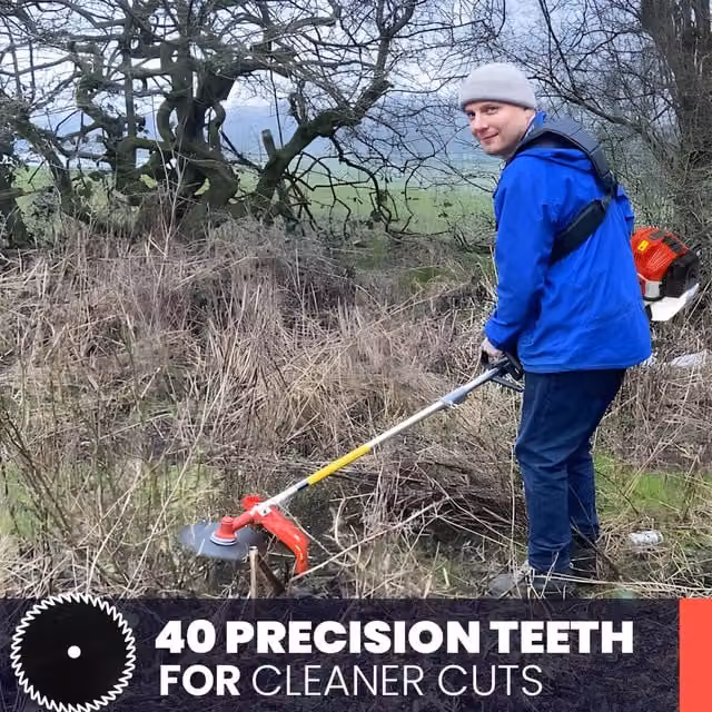 BU-KO 52cc Long Reach Petrol Multi Tool Strimmer, Hedge Trimmer, Pruner and Brush Cutter in Red