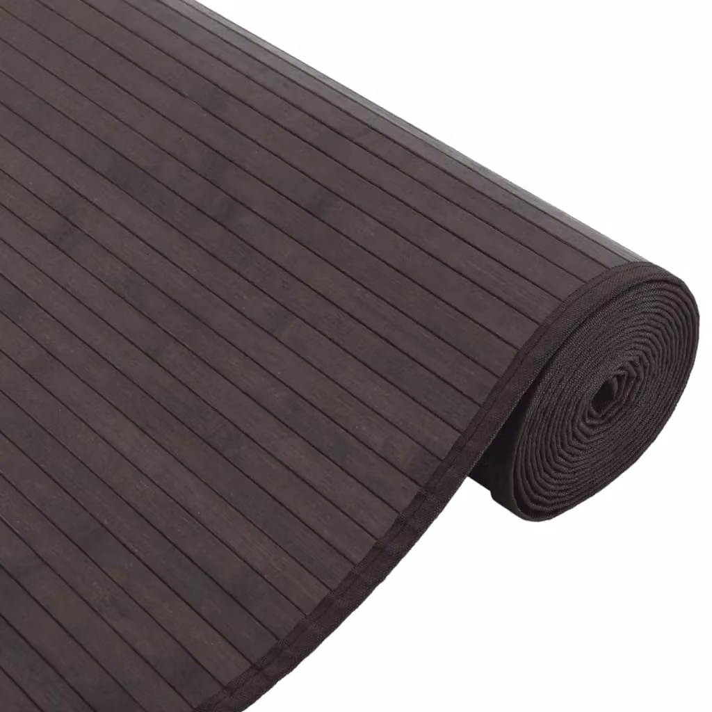 Berkfield Home Rectangular Bamboo Rug in Brown, W/D/H: 80 x 300 cm – 4