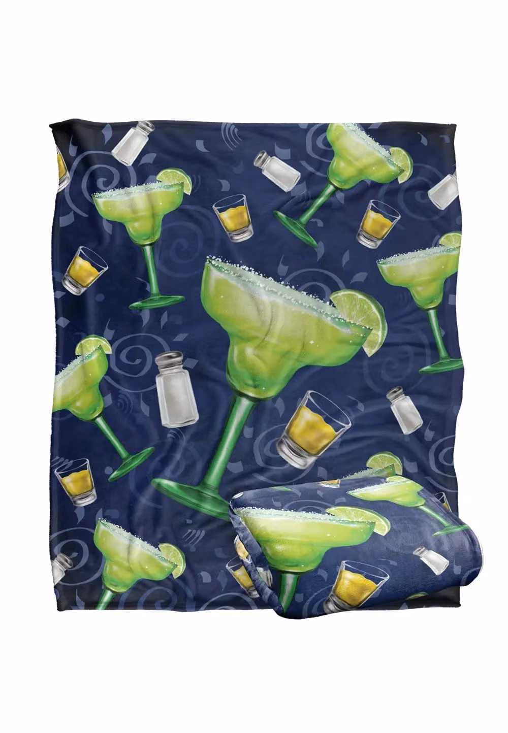 JQ Licensing James Piazza Margarita Pattern Silky Touch Super Soft Fleece Throw Blanket, White and Multicolour, W: 152 cm, D: 127 cm – 7