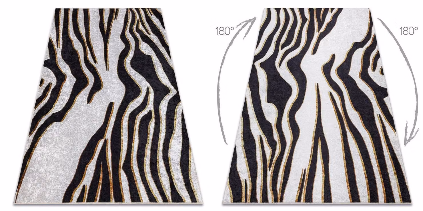 RugsX Miro Animal Print Modern Rug in Yellow and Multicolour, W: 160 cm, L: 220 cm – 2