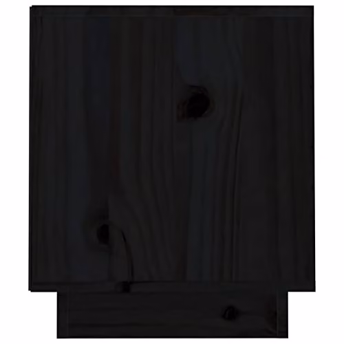 vidaXL Rustic Black Solid Pine Wood TV Cabinet W/D/H: 70 x 34 x 40 cm – 4