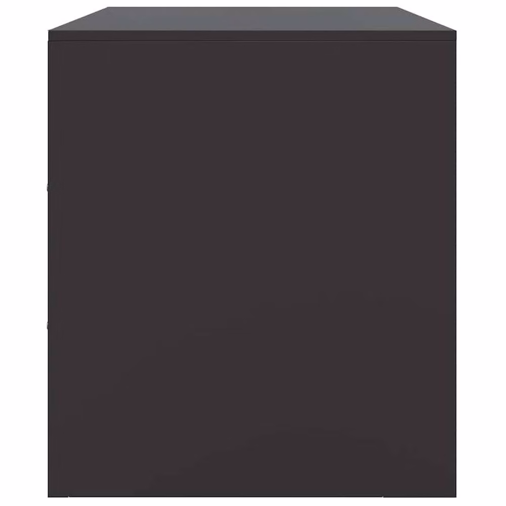 Berkfield Home Set of 2 Industrial Black Steel TV Cabinets, W/D/H: 67 x 39 x 44 cm – 5