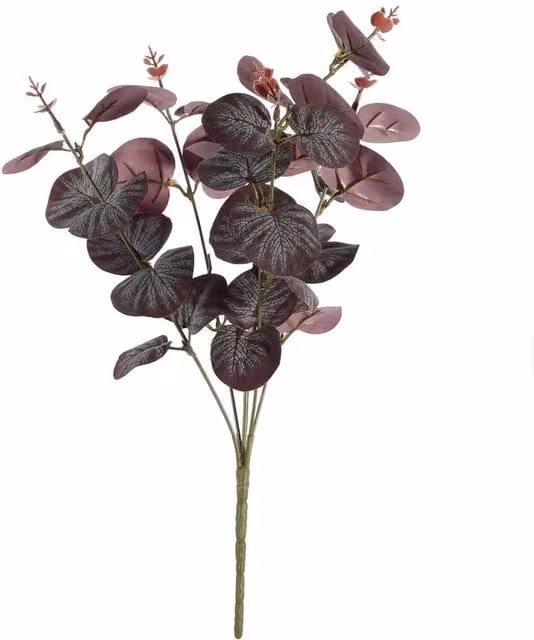 Kingsbury Gifts Purple Artificial Silk Eucalyptus Bush