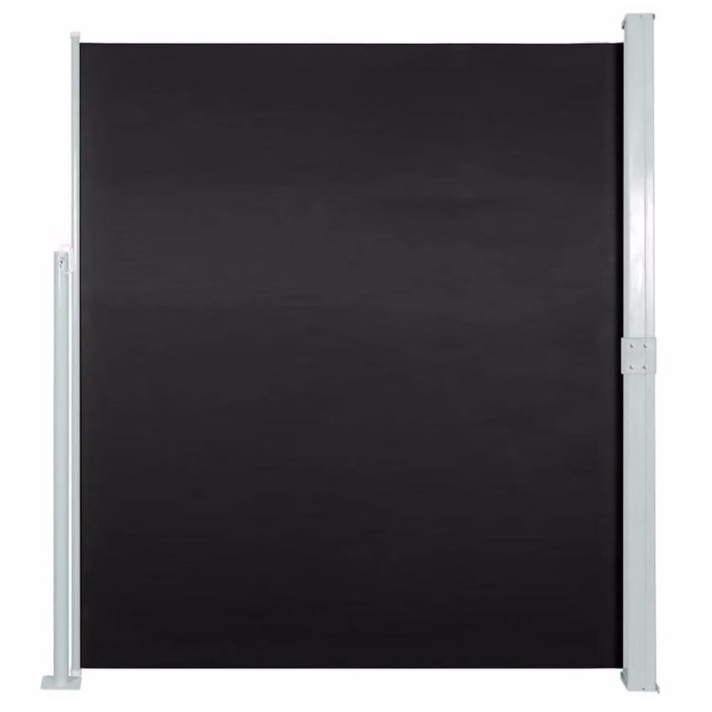 Berkfield Home Patio Retractable Side Awning in Black, W/H: 140 x 500 cm – 2