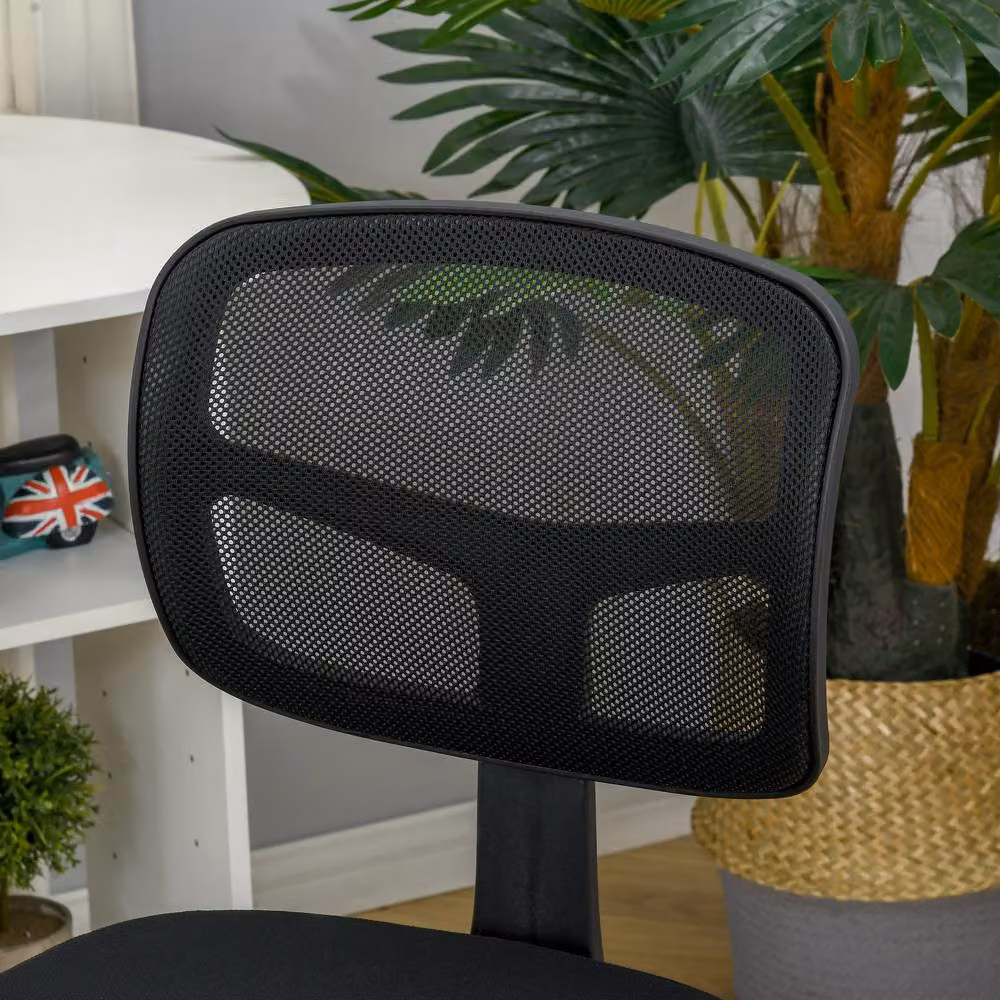 STILVORA Ergonomic Swivel Office Chair in Black Fabric, W/D/H: 120 x 40 x 40 cm – 7