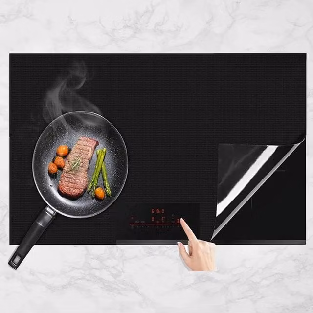 FLAVORA Magnetic Silicone Induction Hob Protector Mat in Black – 1