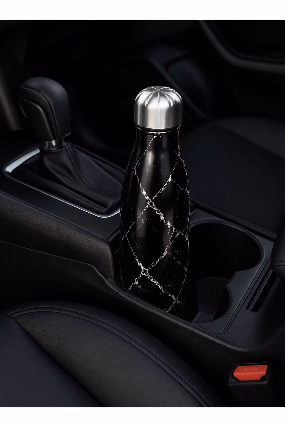 Dyzi Leakproof Stainless Steel Water Bottle, Black Marble, 500ml – 4