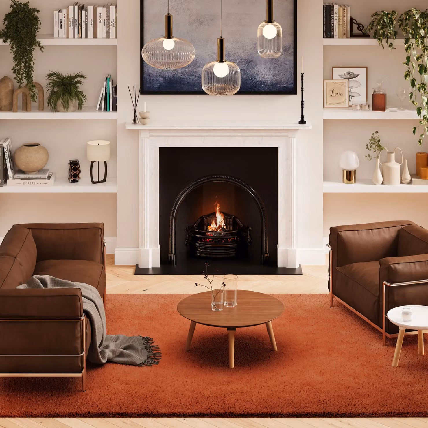 Kukoon Red Modern Rectangular Area Rug, W: 190 cm, L: 280 cm – 2