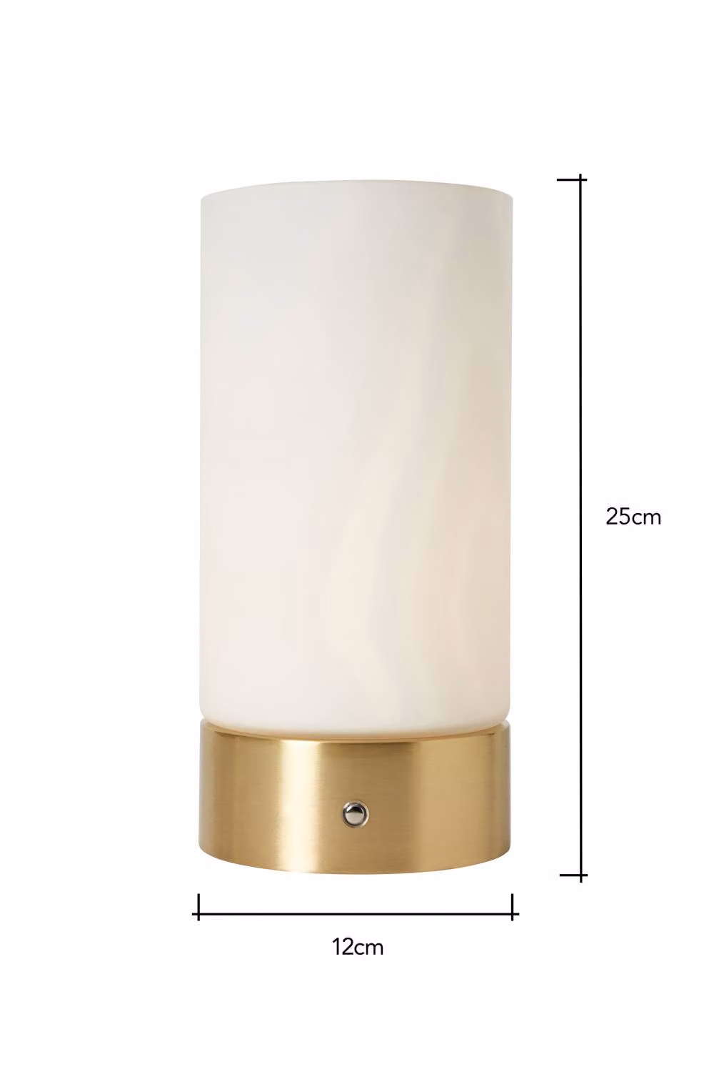 BHS Lighting Elly Rechargeable LED Table Lamp in Gold/Brass with Dimmable Touch Control – 3