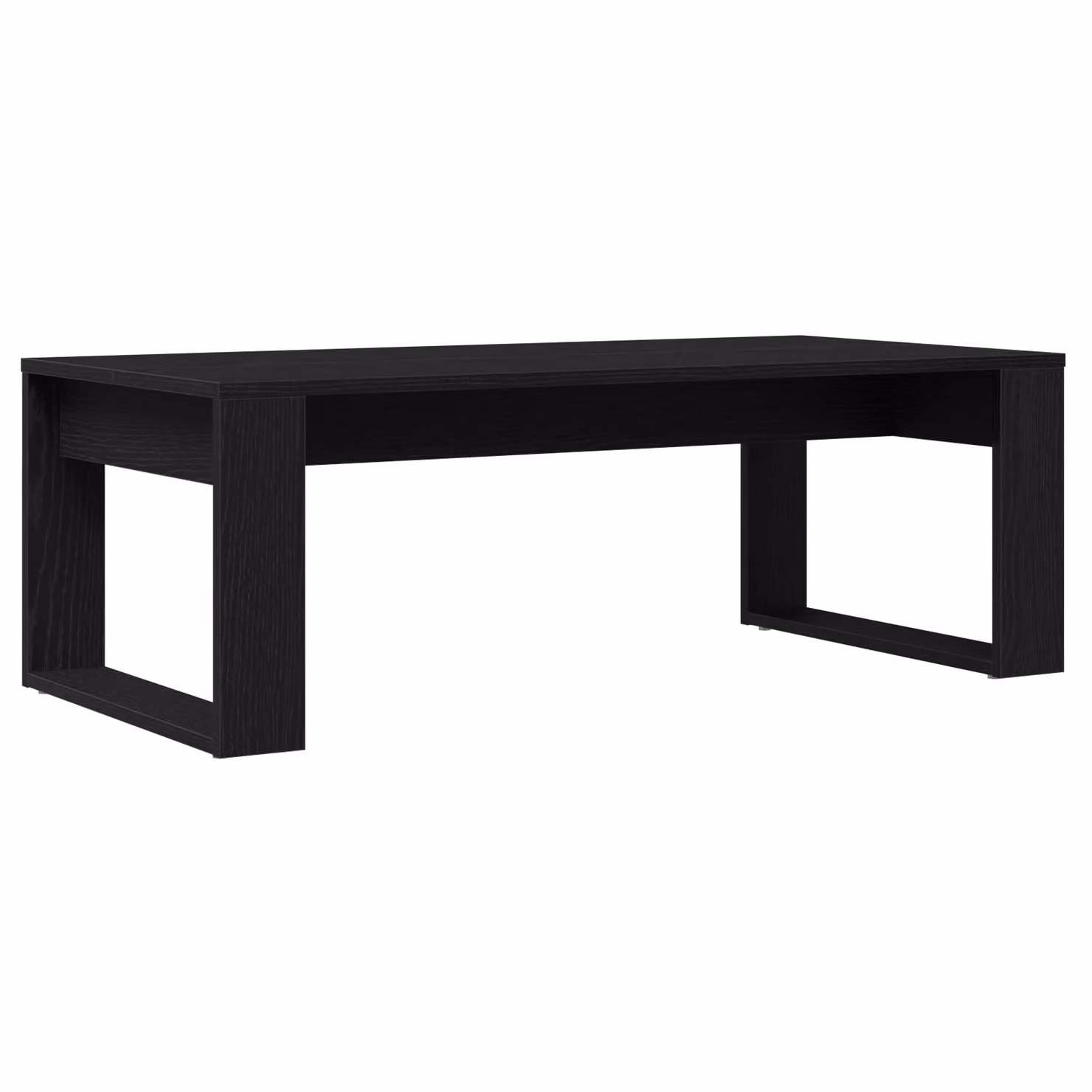 Berkfield Home Black Oak Coffee Table in Black, W/D/H: 102 x 50 x 35 cm – 2