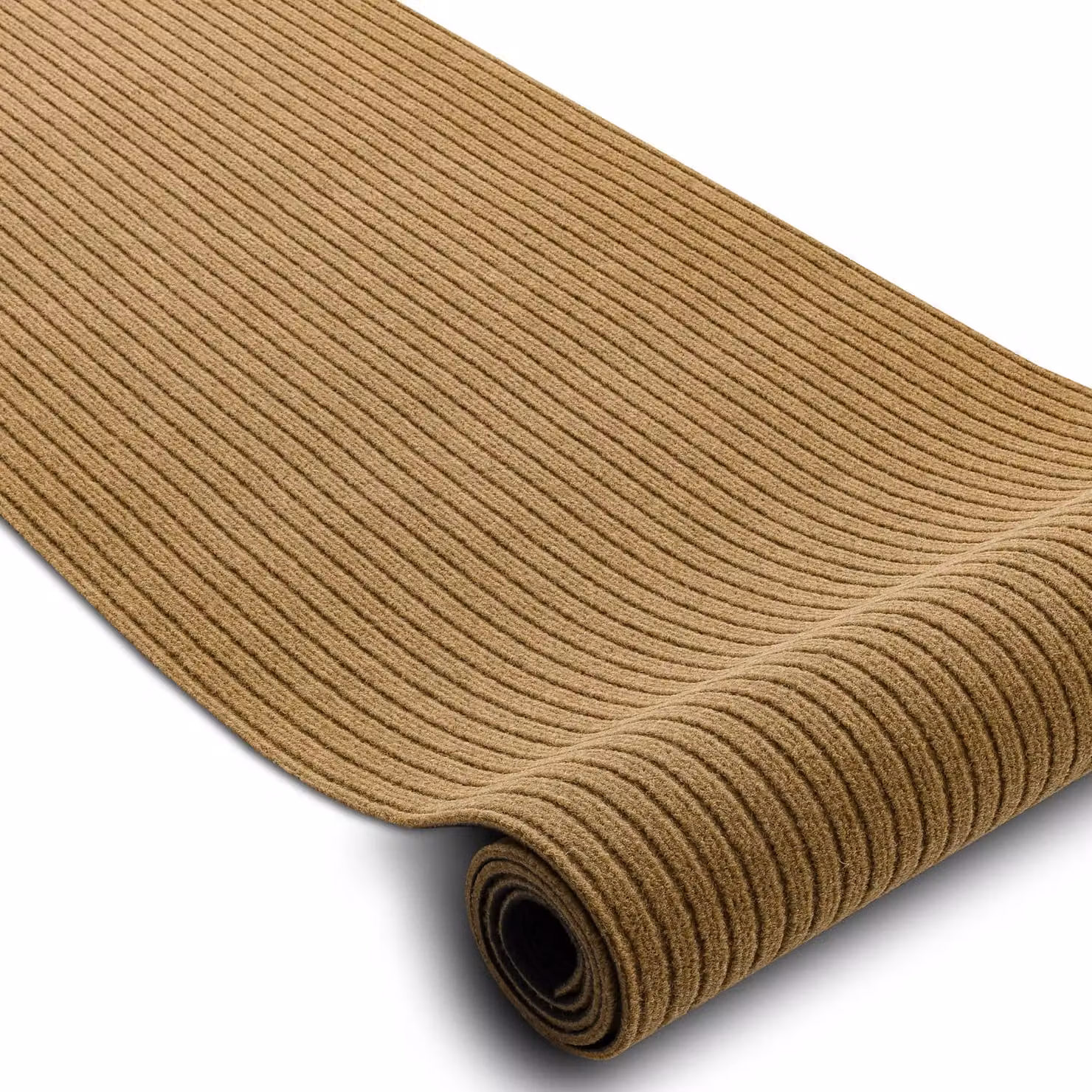 RugsX Non-slip Striped Brown Polypropylene Runner, W: 200 cm, L: 360 cm – 2