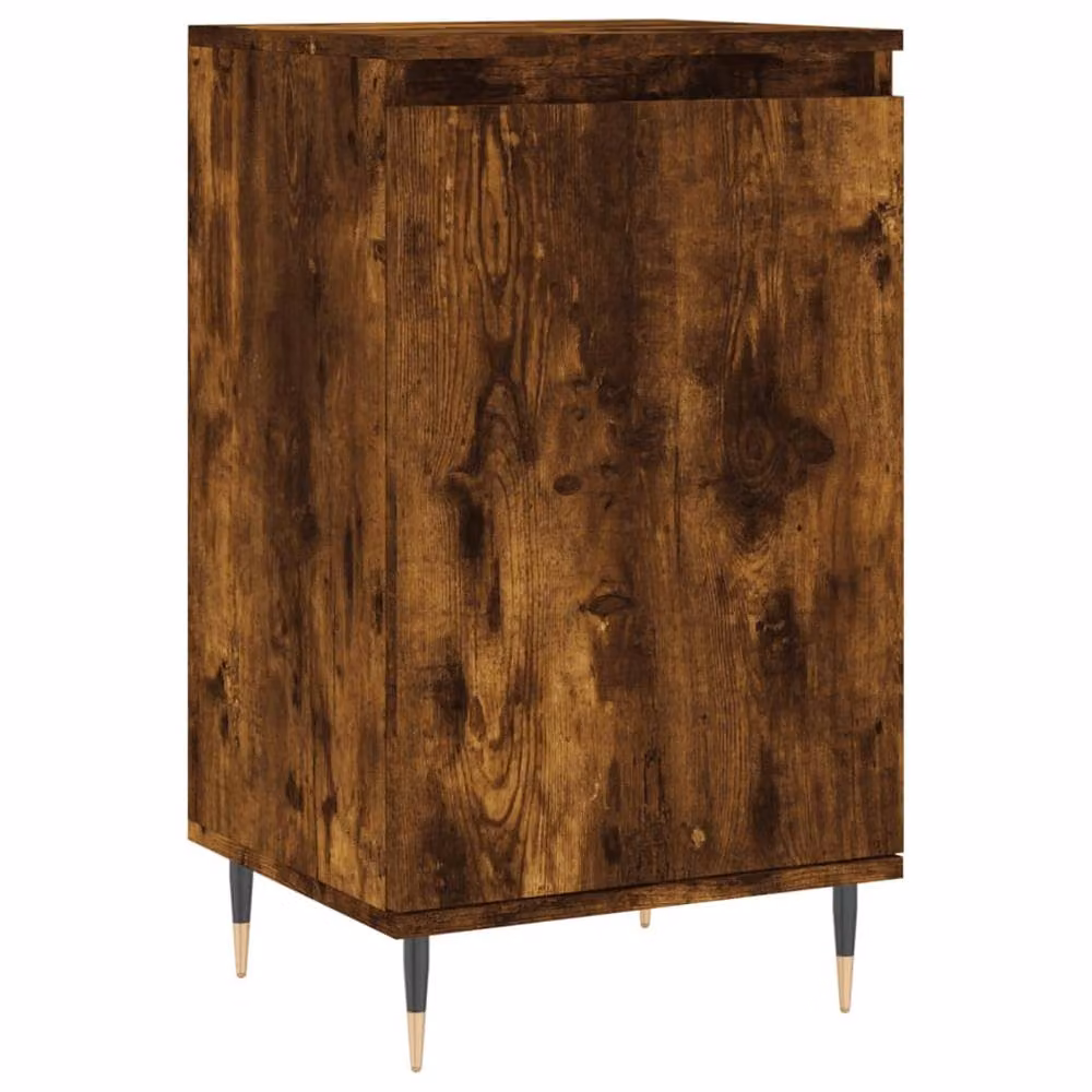 Berkfield Home Smoked Oak Sideboard in Brown, W/D/H: 40 x 35 x 70 cm – 3