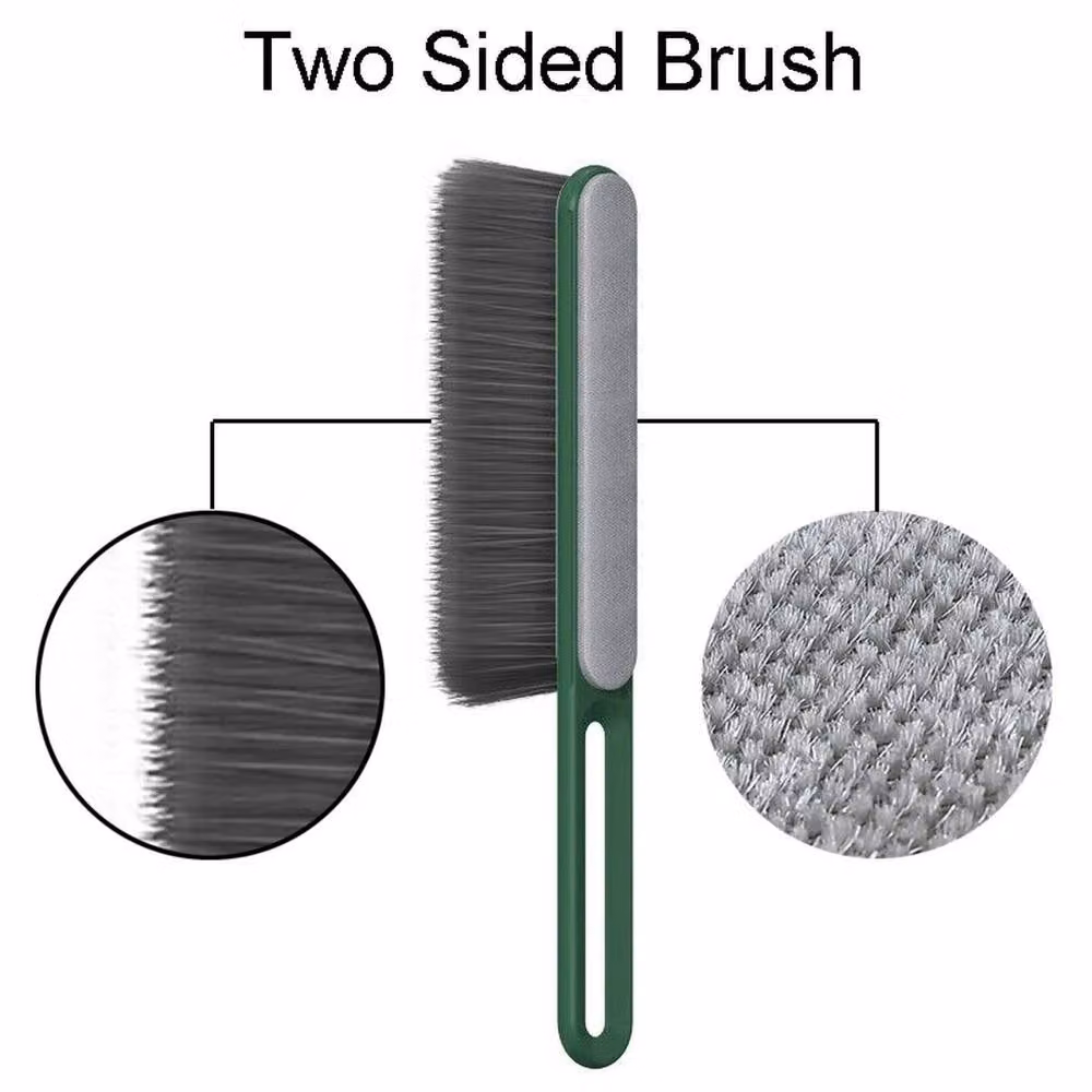 PAWNORA Green Double Sided Soft Bristle Sofa Brush for Dust and Hair Removal – 2