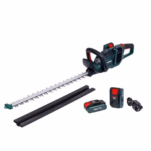 Webb 40V Brushless Reciprocating Hedge Trimmer with 2 x 4Ah Rechargeable Batteries and Charger, Green