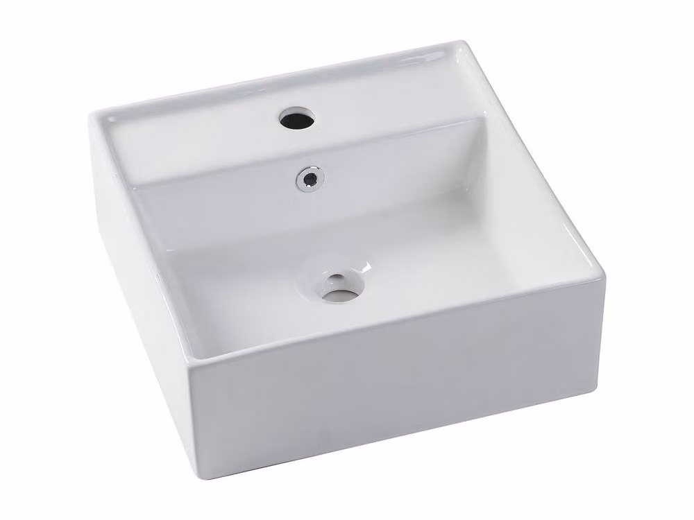 Vente-unique Suspended Striped Bathroom Vanity Unit with Double Basin, Black and White, W: 150 cm, D: 47 cm, H: 32 cm – 3
