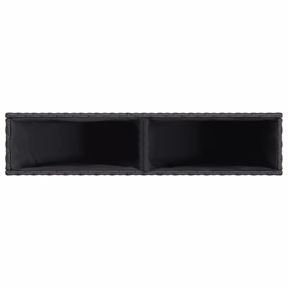 Berkfield Home Garden Planter with 2 Pots, Black, W/D/H: 90 x 20 x 40 cm – 4