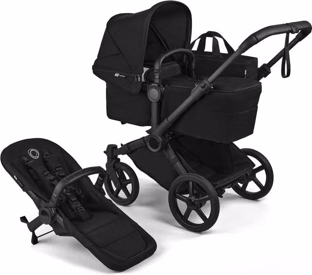 Bugaboo Donkey 6 Twin Convertible Kombi Stroller in Heritage Black