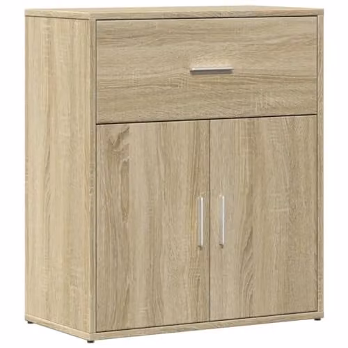 vidaXL Modern Sideboard in Sonoma Oak, W/D/H: 60 x 31 x 70 cm – 1