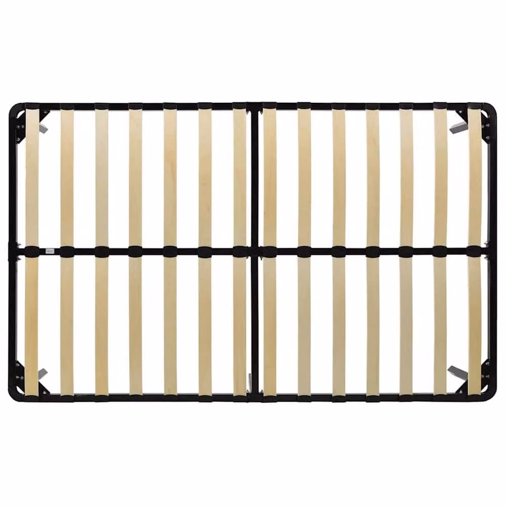 Berkfield Home Black Metal Bed Frame W: 160 cm, L: 200 cm – 2