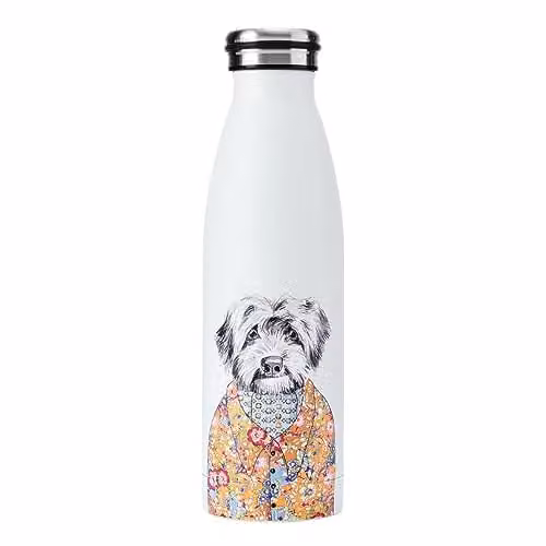 Mikasa Tipperleyhill Cockapoo Vacuum-Insulated Stainless Steel Water Bottle, 500ml, White and Multicolour – 1