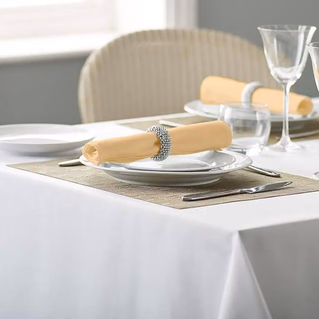 Vision Plain Polyester Napkin in Beige, 51 x 51 cm