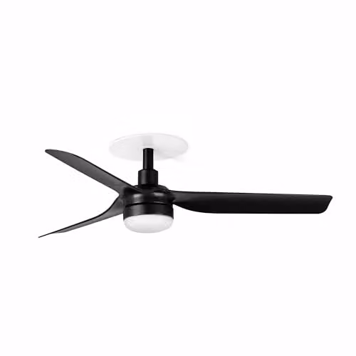 Faro Barcelona Mini Punt Recessed LED Ceiling Fan, Black, 90 cm, 20W