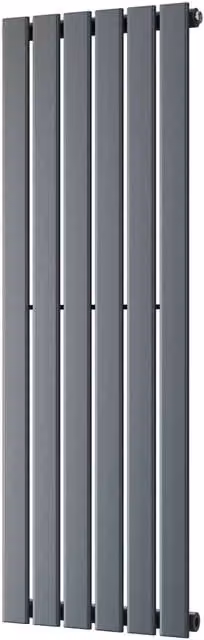 Typhoon Anthracite Designer Single Panel Wall Radiator, H 120 cm x W 40.8 cm