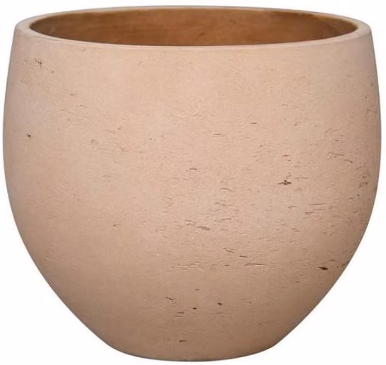 KDMD Hortus Classic Corsica Tulip Planter Pot in Beige, Sand and Multicolour, W/D/H: 21 x 25 cm