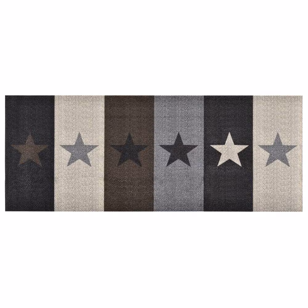 Berkfield Home Washable Stars Kitchen Carpet, Multicolour, W: 60 cm, L: 180 cm