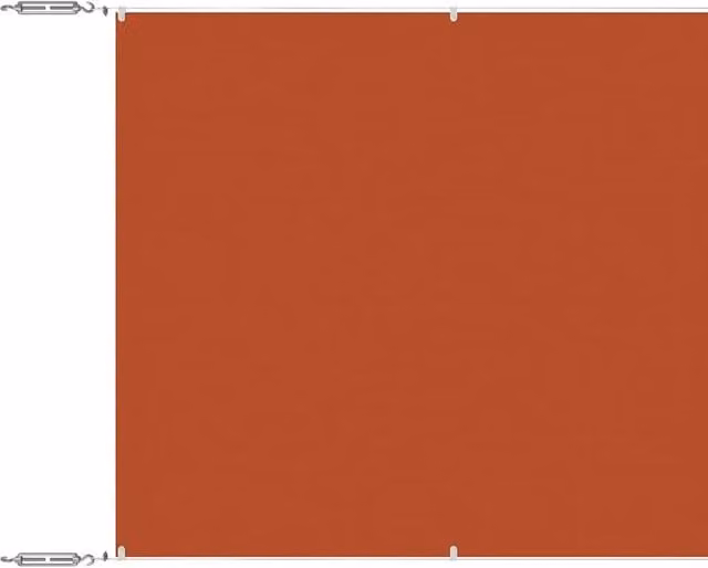 Berkfield Home Vertical Awning in Burnt Orange Oxford Fabric, W: 1200 cm, H: 100 cm