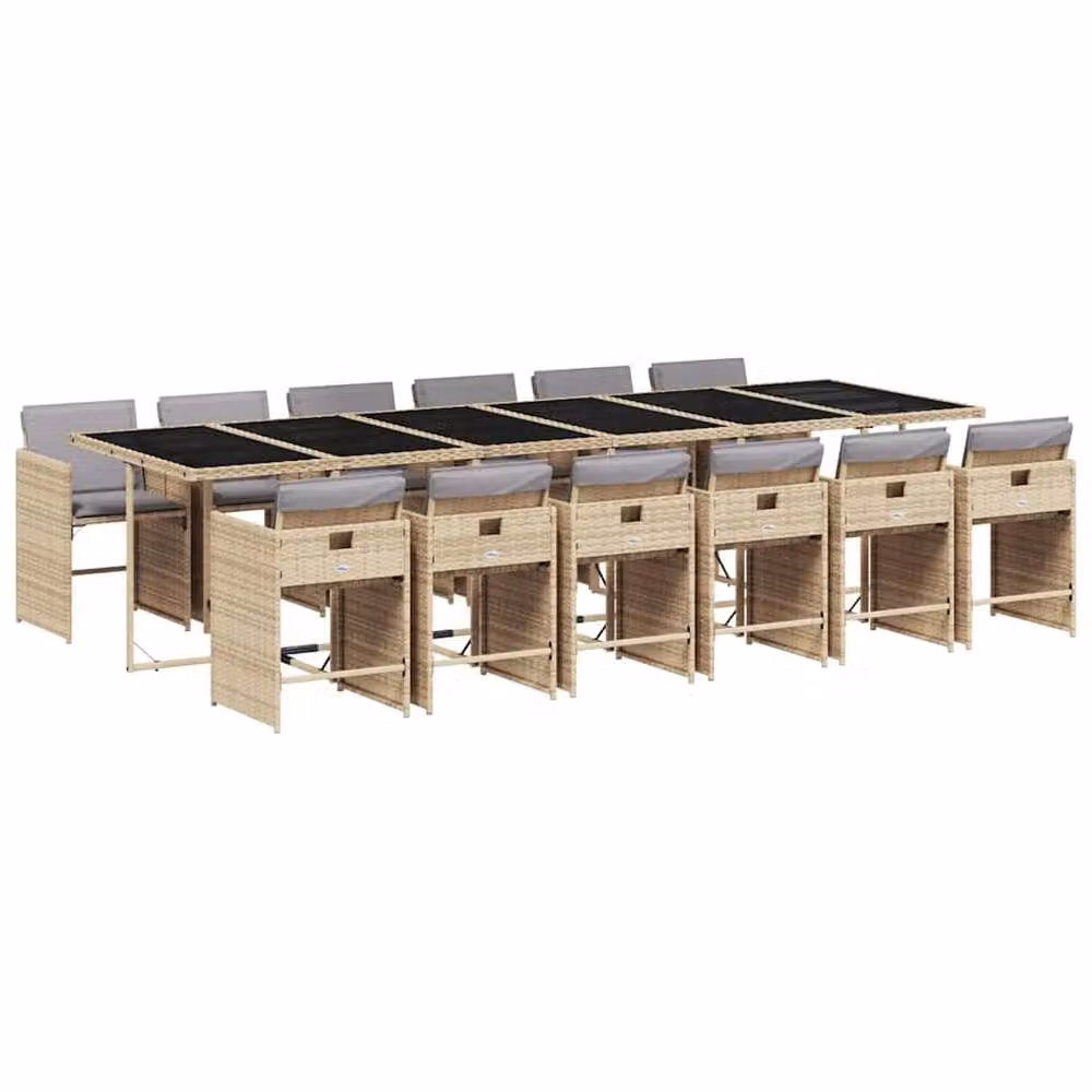 Berkfield Home Garden Dining Set in Beige – 2