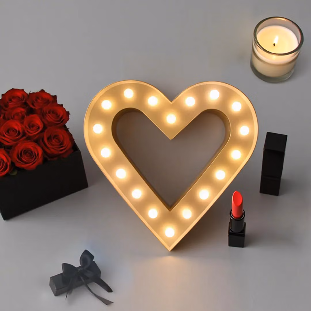 Bright Zeal 12 inch Heart Indoor Decorative Festival Light in White – 5