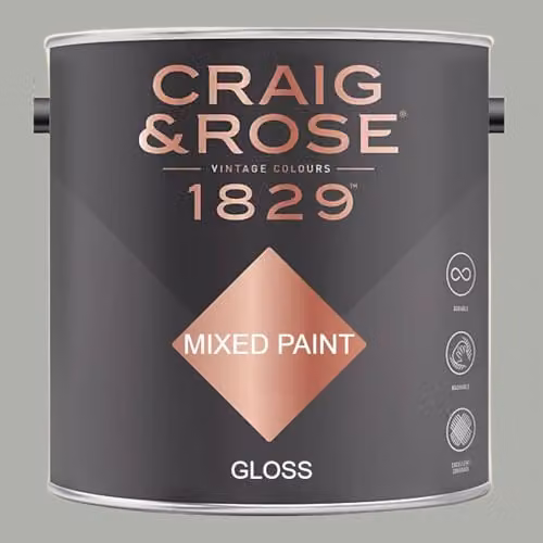 Craig & Rose 1829 Gloss Paint in Almost Grey, 2.5L