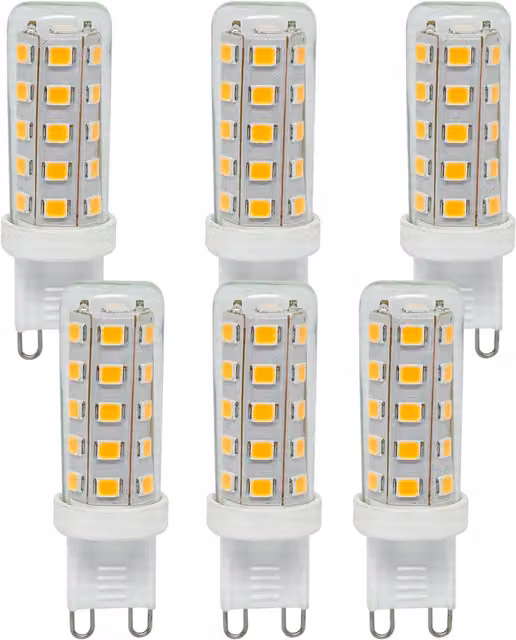 Paul Russells 3W LED G9 Dimmable Bulb, 250lm, 4000K Cool White, Transparent Glass