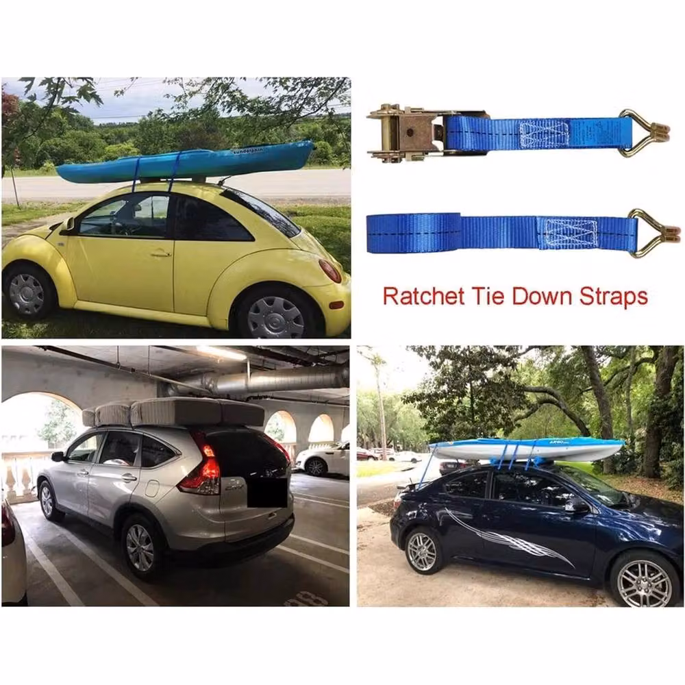 Nordara Heavy Duty Ratchet Straps, Pack of Two, Blue, 5t (5000kg) 50mm – 3