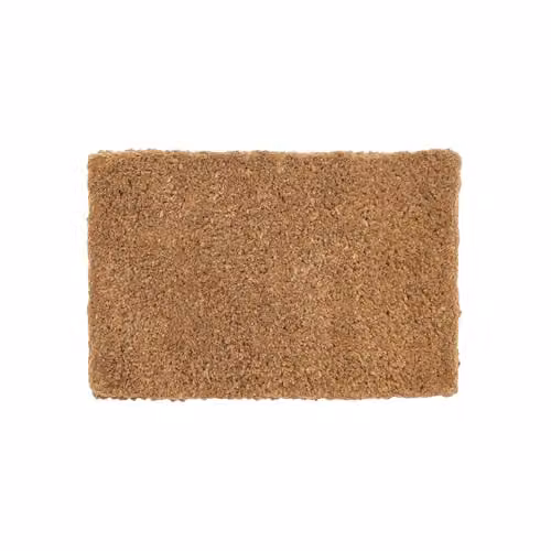 Nicola Spring Handmade Coir Door Mat in Brown and Beige, W: 60 cm, D: 40 cm – 1