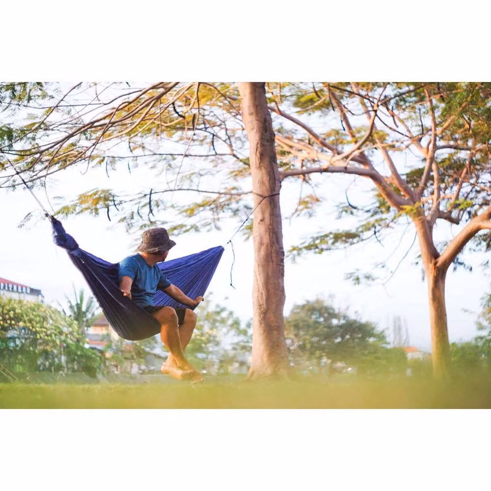 Ticket To The Moon Compact Travel Hammock in Blue – 3