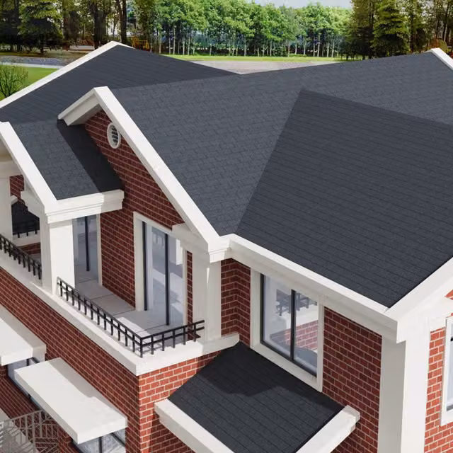 Lifeideas Set of 18 Rectangular Asphalt Roofing Shingles in Grey Anthracite