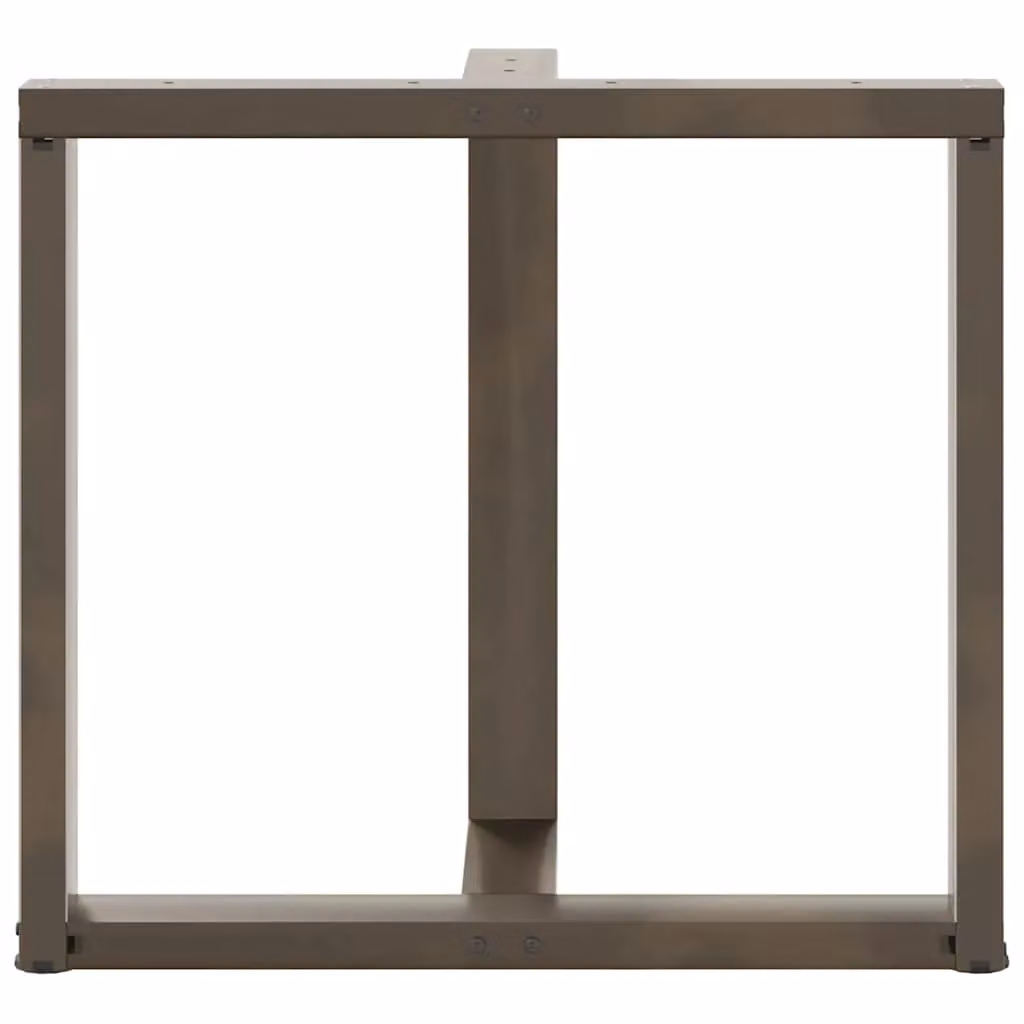 Berkfield Home T-Shaped Dining Table Legs, 2 Pieces, Black Steel, W: 80 cm, D: 35 cm, H: 72-73 cm – 4
